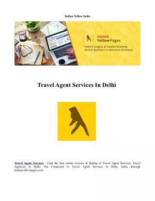 Tour Travel Agents In Delhi
