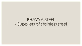 suppliers of stainless steel