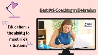 Best IAS Coaching in Dehradun - Chahal Academy