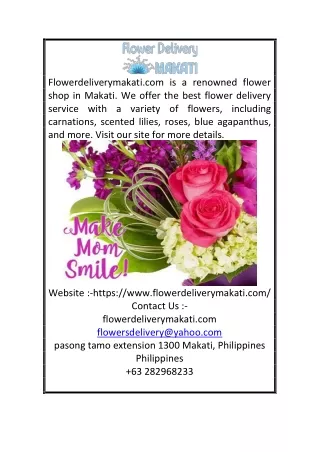 Flowers Makati | Flowerdeliverymakati.com