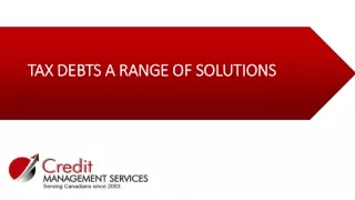 Tax debts a range of solutions