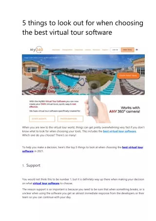 5 things to look out for when choosing the best
