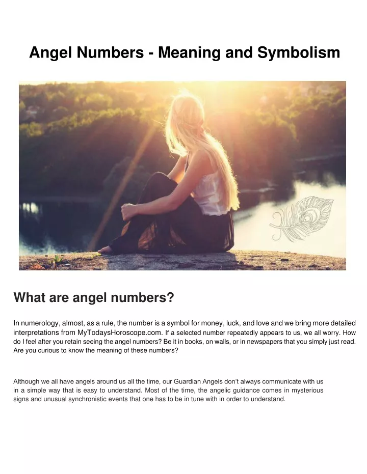 angel numbers meaning and symbolism
