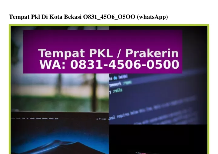 tempat pkl di kota bekasi o831 45o6 o5oo whatsapp