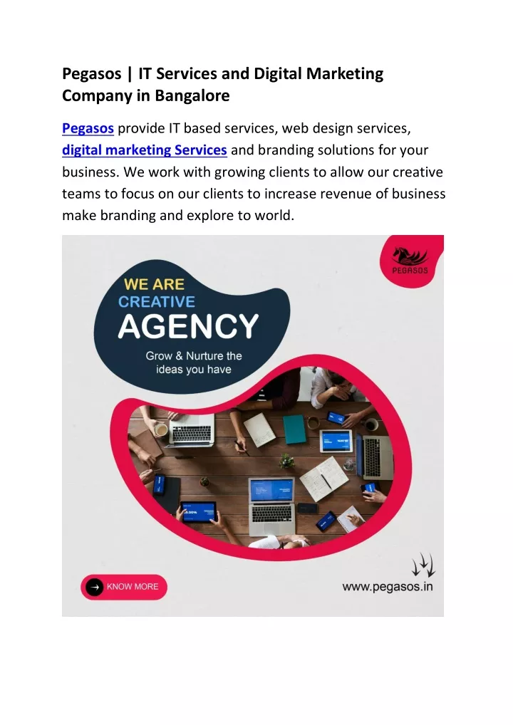 pegasos it services and digital marketing company