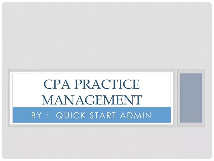 cpa practice management