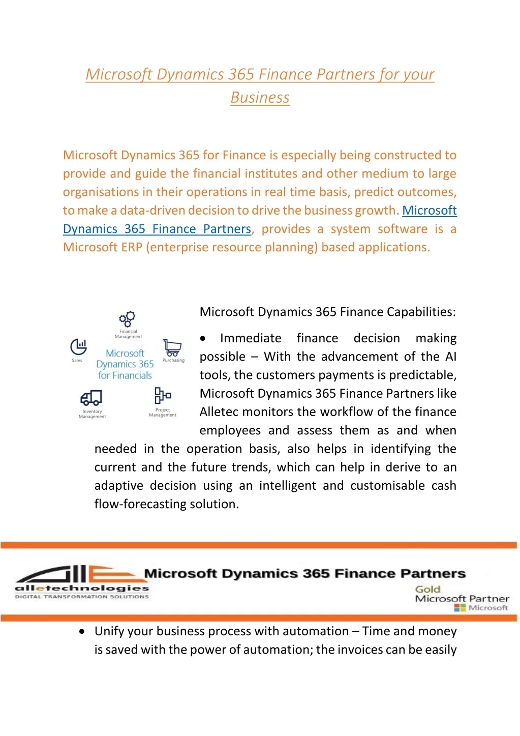 PPT - Microsoft Dynamics 365 Finance Partner PowerPoint Presentation ...