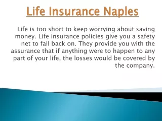 Life Insurance Naples