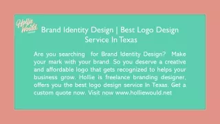 Brand Identity Design | Best Logo Design Service In Texas
