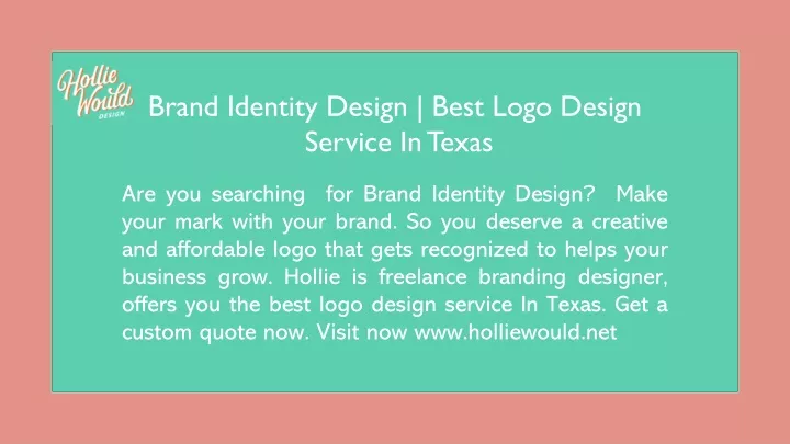 brand identity design best logo design service