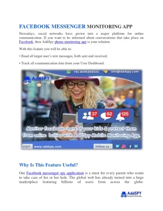 Facebook Messenger Monitoring Application