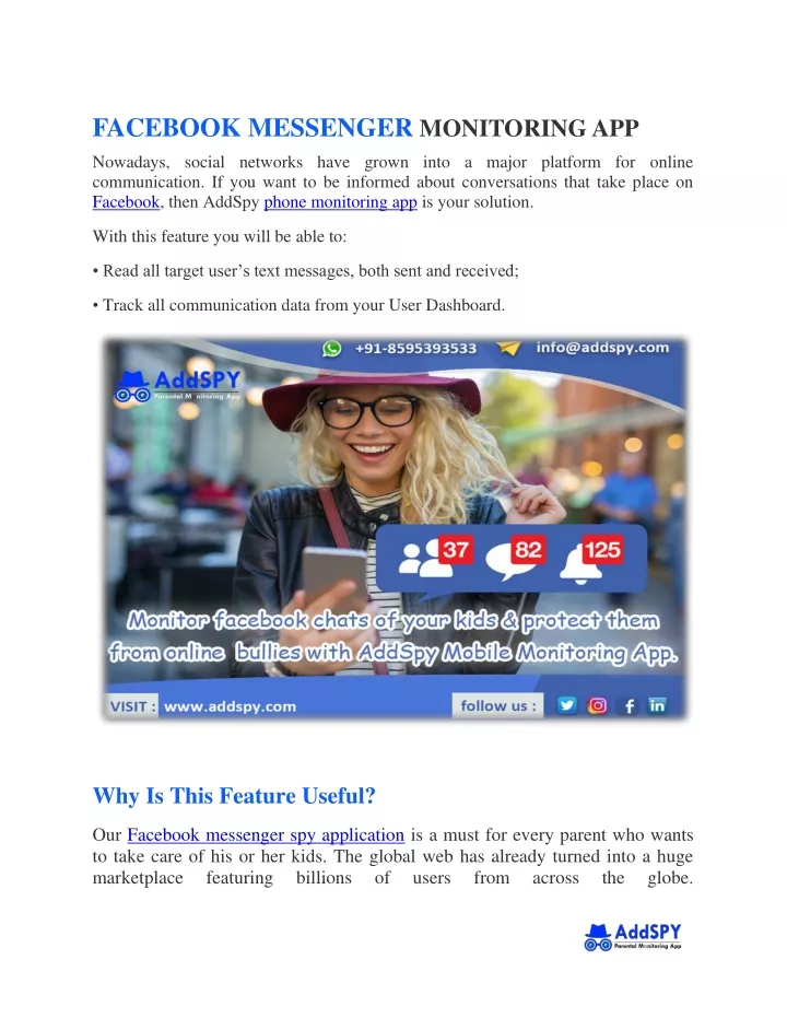 facebook messenger monitoring app