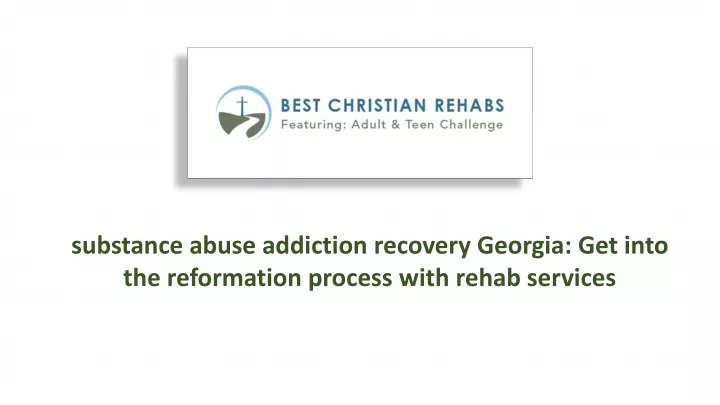 substance abuse addiction recovery georgia