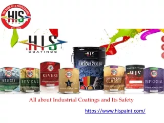 All about Industrial Coatings and Its Safety