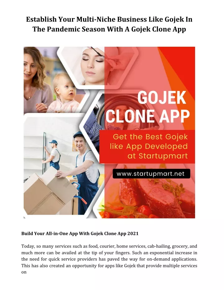 establish your multi niche business like gojek