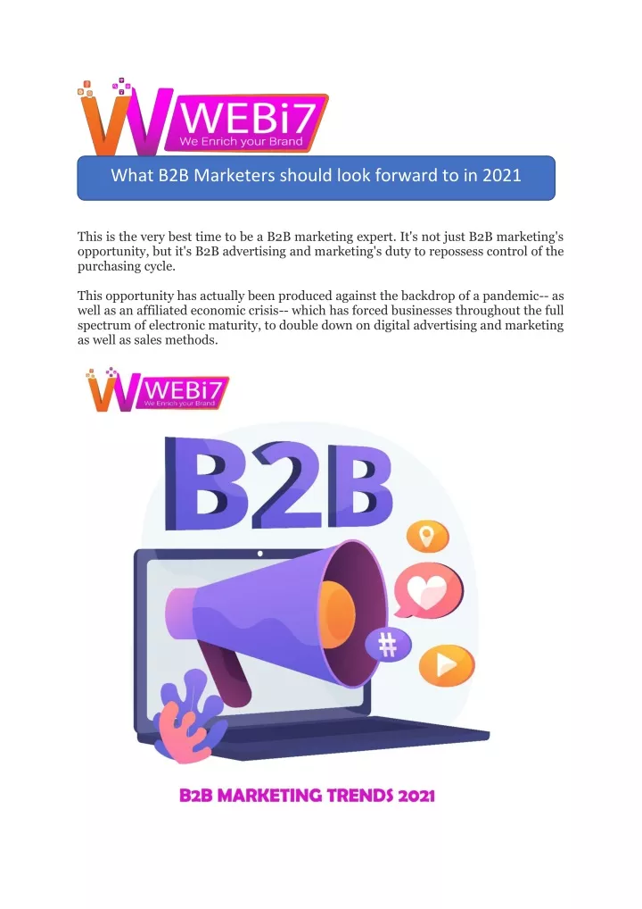 this is the very best time to be a b2b marketing