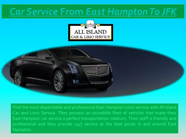 car service from east hampton to jfk
