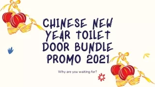 Chinese New Year Sale 2021 for Toilet Door