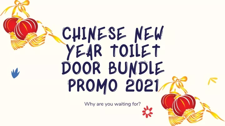 chinese new year toilet door bundle promo 2021