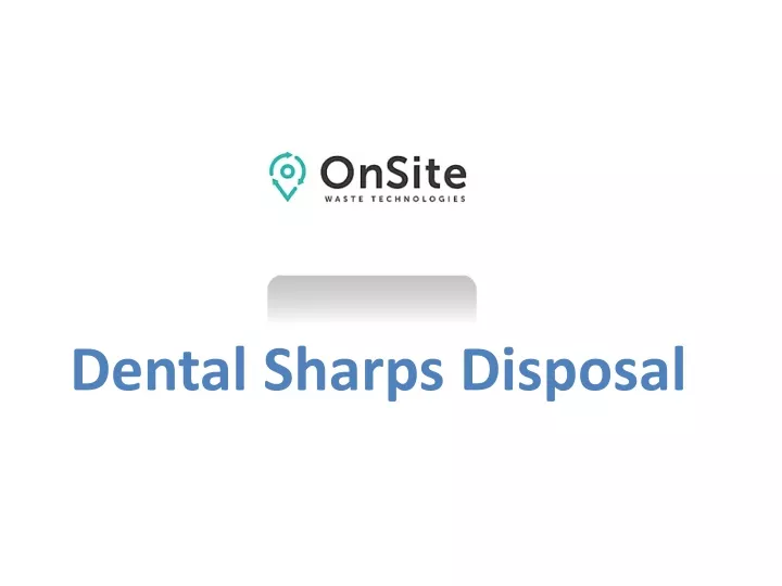 dental sharps disposal