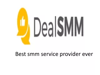 Best smm service provider ever