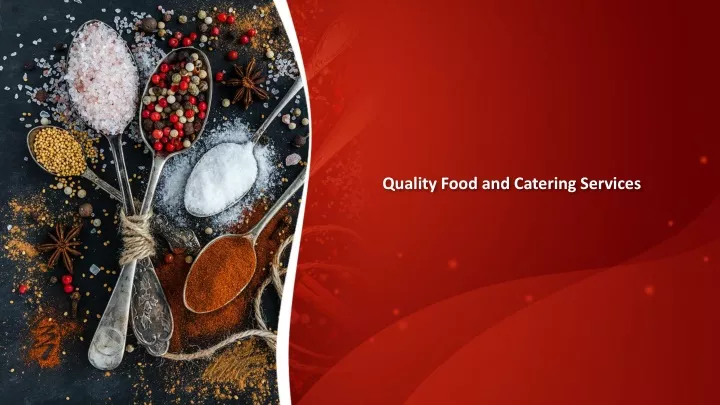 quality food and catering services