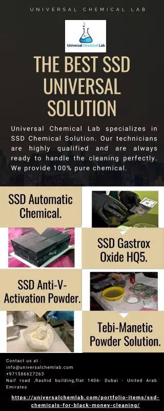 Buy SSD universal solution at Universal Chemical Lab