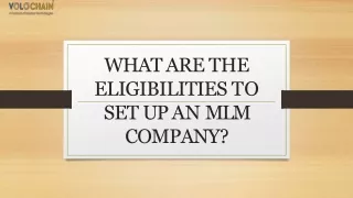 what are the eligibilities