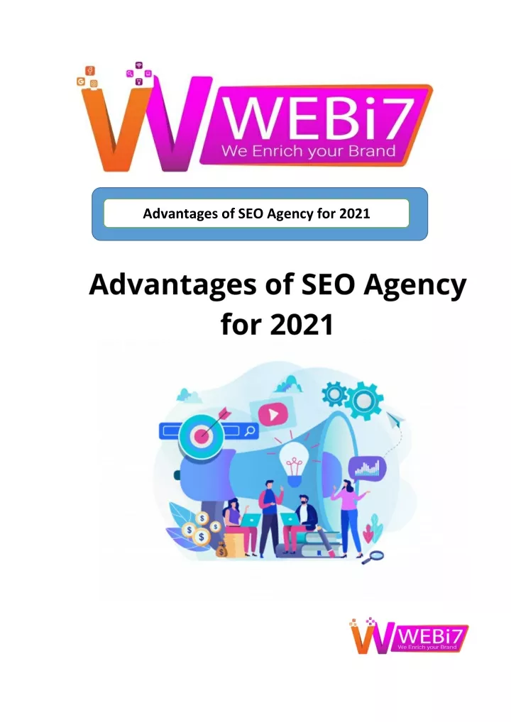 advantages of seo agency for 2021