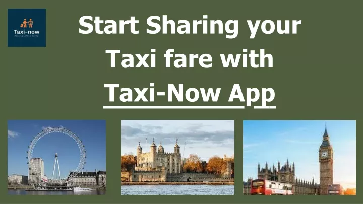 start sharing your taxi fare with taxi now app