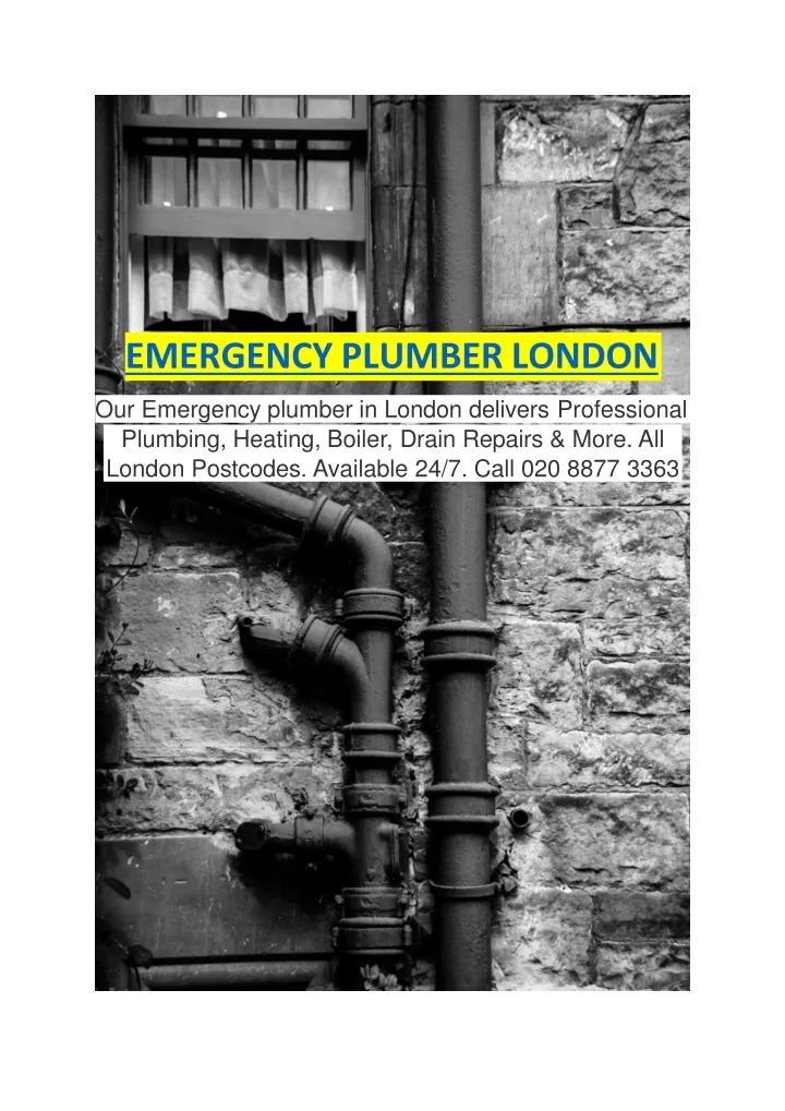 emergency plumber london