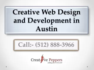 Creative Web Design and Development in Austin