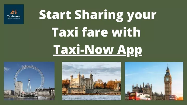 start sharing your taxi fare with taxi now app