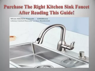 Purchase The Right Kitchen Sink Faucet After Reading This Guide!