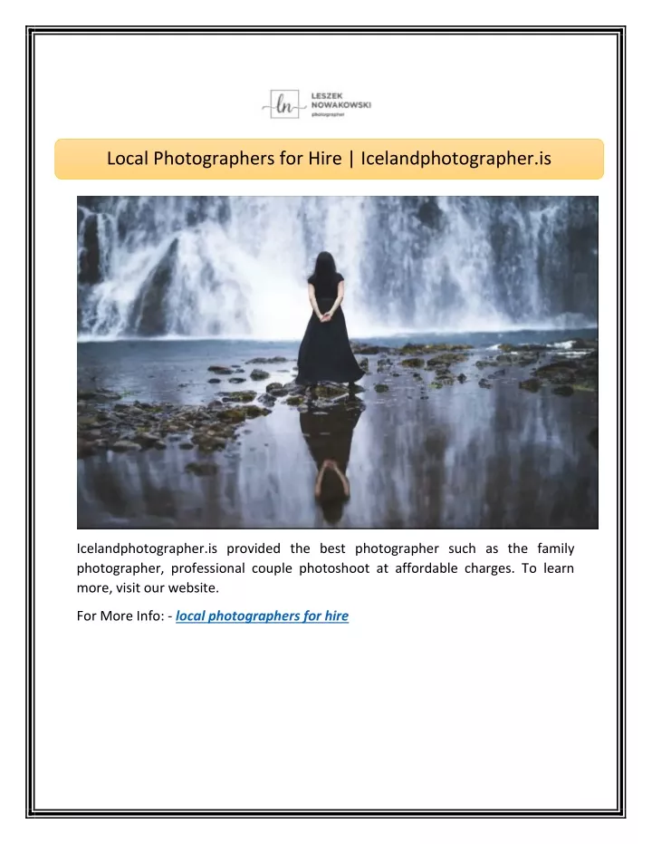 local photographers for hire icelandphotographer