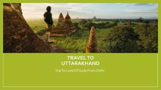 travel to uttarakhand