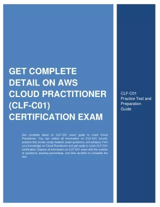 get complete detail on aws cloud practitioner