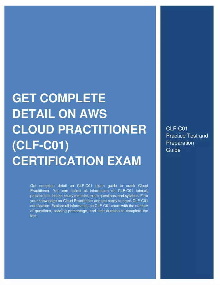 get complete detail on aws cloud practitioner