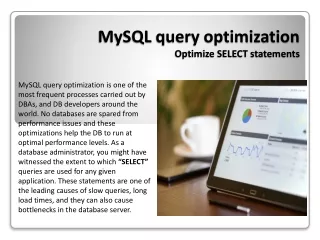 MySQL Query Optimization - Optimize SELECT statements