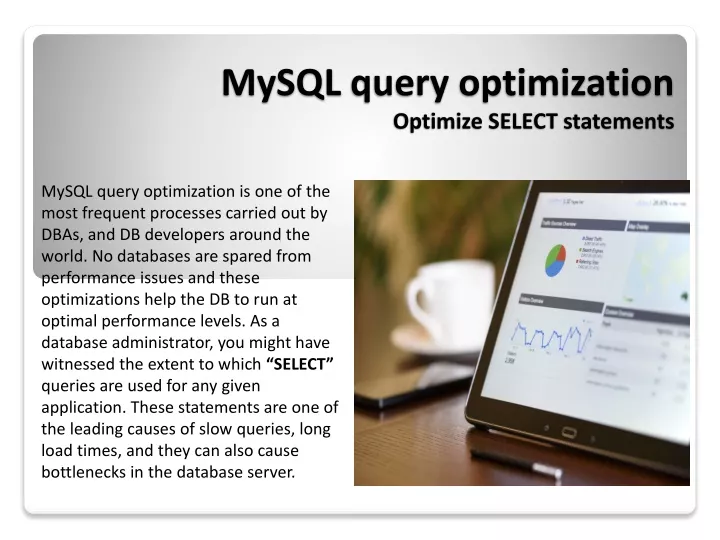 mysql query optimization optimize select statements