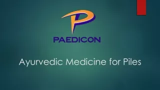 Ayurvedic Medicine for Piles