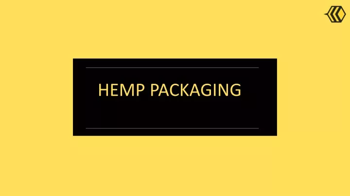 hemp packaging