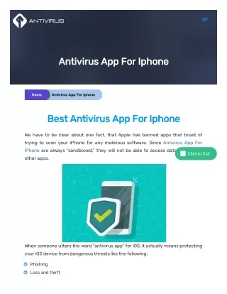 antivirus app for iphone