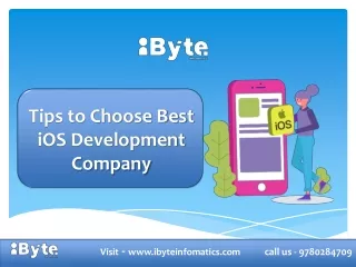 Tips to Choose Best iOS Development Company
