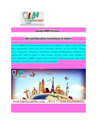 Abroad Education Consultants in Indore