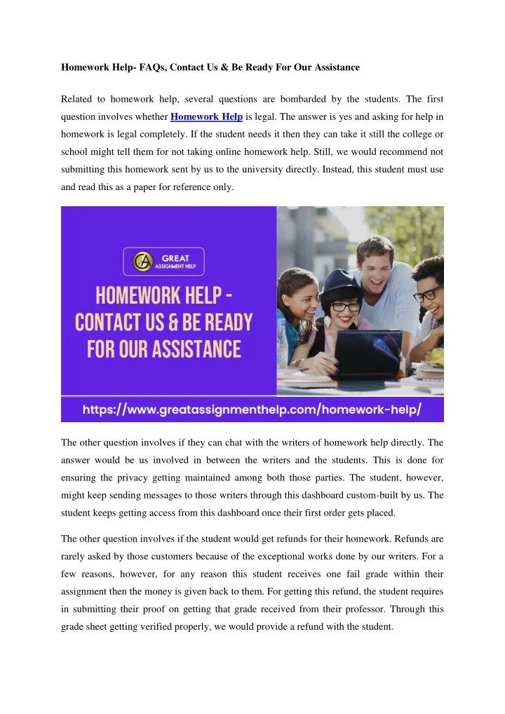 homework help faqs contact us be ready