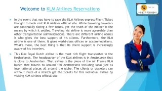 welcome to klm airlines reservations