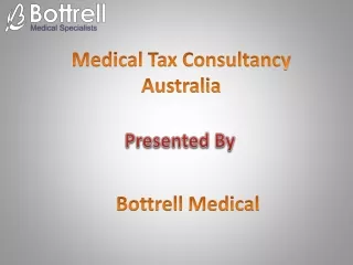 Medical Tax Consultancy Service Australia
