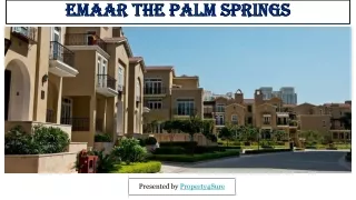 4 BHK & 5 BHK Flats in Emaar The Palm Springs Gurgaon Golf Course Road