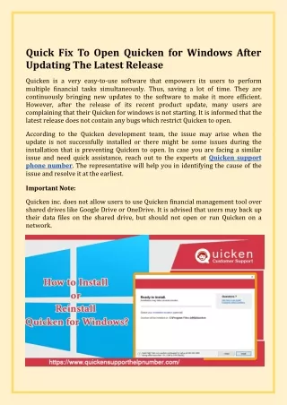 Quick Fix To Open Quicken for Windows After Updating The Latest Release